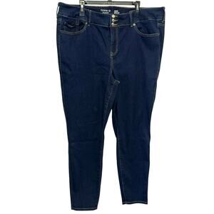 Torrid Super Soft Jegging 24R Dark Wash High Rise Stretch Skinny Jeans Plus Size